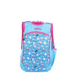 Smily Kiddos Kids Blue & Pink Graphic Anti-Theft Backpack-51