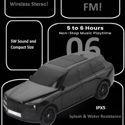 Clairbell CAR Bluetooth Speaker Dynamic Thunder Sound Auto Series 5W Bluetooth SpeakerC3 5 W Bluetooth Laptop/Desktop Speaker image 4