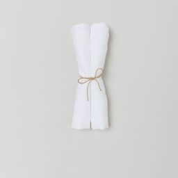 H&M White 2-Pack Linen Napkins-29