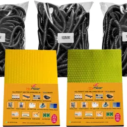 HYNEAR High Quality SpiralBainding Ring BlackWith Yellow Spiral Sheet+Transparent Sheet Manual Ring Binder-14