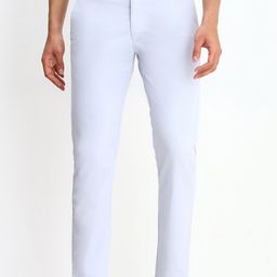 allen solly Men Slim Fit Blue Cotton Blend Trousers-picture-32