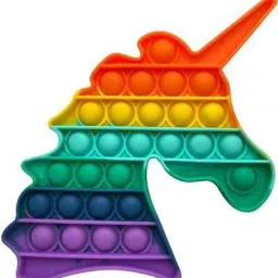 Push Pop it Bubble Fidget Toy, Stress Relief and Anti-Anxiety Tools Sensory Toy for Autism to Relieve Stress for Kids and Adults (Rainbow Unicorn)-30