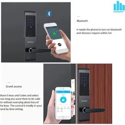tuchware TW 9001 Silver (Left Handed) Smart Door Lock image 4