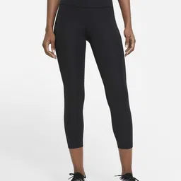 Nike Women Black Solid Capris-32