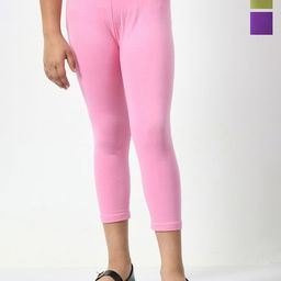BAESD Girls Pack Of 3 High-Rise Capris-image-126