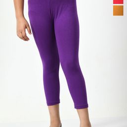 BAESD Girls Pack Of 3 High-Rise Capris-image-128