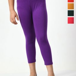 BAESD Girls Pack Of 5 HIgh-Rise Capris-picture-18