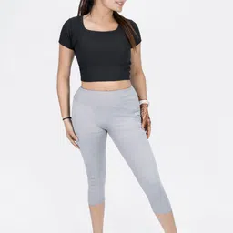 FLURR Skinny Fit Moisture Wicking High-Rise Capris-picture-12