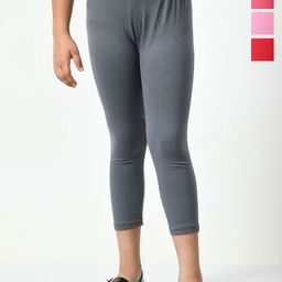 BAESD Girls Pack Of 4 Mid-Rise Skinny Fit Capris-96