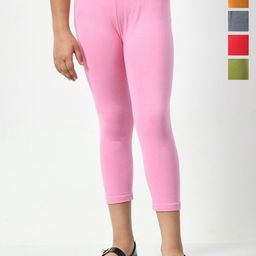 BAESD Girls Pack Of 5 Mid-Rise Skinny Fit Capris-picture-39