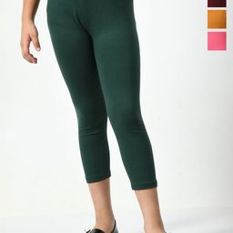 BAESD Girls Pack Of 5 Mid-Rise Skinny Fit Capris-picture-44