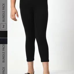 BAESD Girls Pack of 2 High Rise Capris-14
