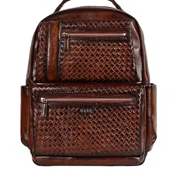 Eske Unisex 16 Inch Laptop Leather Backpack-8