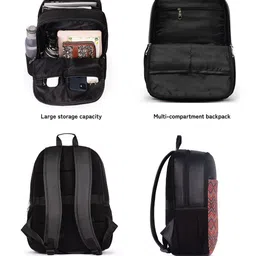 ZOUK Gwalior Weaves Printed Backpack image 4