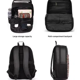 ZOUK Kashmir Blooms Printed Backpack With Compression Straps image 5