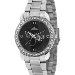 SWISSTYLE Women Black Patterned Dial & Bracelet Style Straps Analogue Watch SS-LR01211-image-41