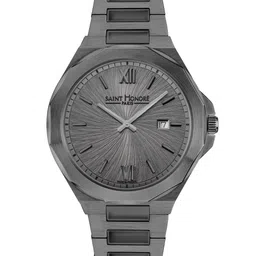 SAINT HONORE PARIS Men Stainless Steel Bracelet Style Straps Analogue Watch MT852102-7GRG-31