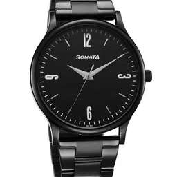 Sonata Men Brass Dial & Stainless Steel Bracelet Style Straps Analogue Watch 77105NM04W-picture-41