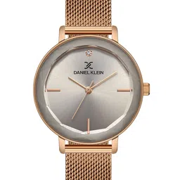 Daniel Klein Women Pink Dial & Rose Gold Toned Bracelet Style Straps Analogue Watch DK 1 13186-5-image-119