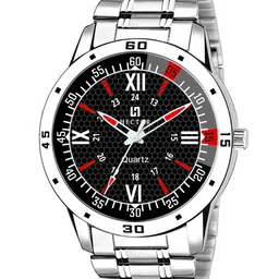 HECTOR Men Silver-Toned Dial & Silver Toned Bracelet Style Straps Analogue Watch HC102-image-40