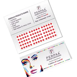 PERPAA Set of 2 Red Velvet Kumkum Bindi Box with 15 Flaps Each - Size 6 image 5
