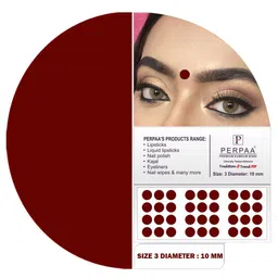 PERPAA Set of 2 Maroon Velvet Kumkum Bindi Box with 15 Flaps Each - Size 3 image 4