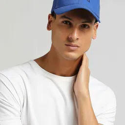 HRX by Hrithik Roshan Navy Blue Men Embroidered Cotton Baseball Cap-picture-20