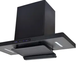 AUTO CLEAN WITH PLATE CHIMNEY SLATES SLIM (900MM) Auto Clean Wall Mounted Black 1900 CMH Chimney-image-62