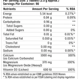 GNC Calcium Plus Tablets With Magnesium & Vitamin D3 To Strengthens Bones - 180 Tablets image 4