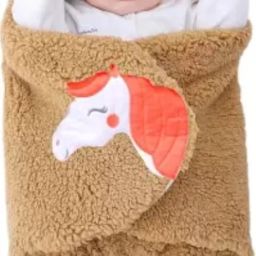 Solid Single Hooded Baby Blanket for AC Room-image-44