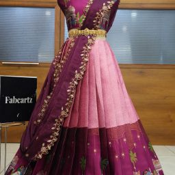 Embroidered Semi Stitched Lehenga Choli-image-21