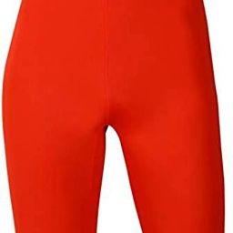 Solid Men Red Swimsuit-image-2