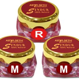 100% Natural Dust Sindoor Red 1Pcs & Maroon 2Pcs with Herbs Extracts & Floral Pigments Kumkum, No Side Effects & No Hair Fall (Combo Pack) Sindoor-image-67