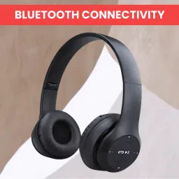 Contemporary Bluetooth Headphones with Microphone for Seamless Entertainment._YG Bluetooth & Wired Headset-image-57