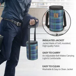 milton Lofty Tiffin (3 Containers,1 X 320 ml, 2 X 450 ml each) With Jacket, Navy Blue 3 Containers Lunch Box image 4