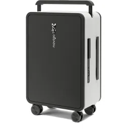 Small Cabin Suitcase (56.5 cm) 8 Wheels - Buddy 20" Kids Cabin Trolley Bag- 100% German PC Hard Shell - Black, White-image-94