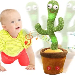Dancing Speaking Cactus Repeats What You Say Electronic Lighting Educational Toy-image-15