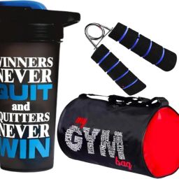 Gym Duffel Bag with Shaker Bottle or Hand Gripper for Men&Women Fitness Accessory Kit Kit-image-61
