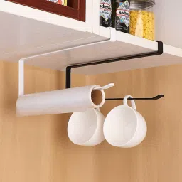Hanging Paper Towel Rack Hanger Over The Door,(Pack of 2) Iron Toilet Paper Holder-image-50