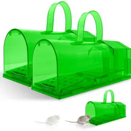 2 Piece Mouse Trap,Rat Trap Easy to Carry with Handle Safe and Clean Live Trap-17