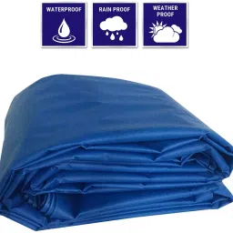 BLUE TARPAULIN 20X20 FEET 90GSM Tent - For Waterproof Tent For Multipurpose Plastic Cover for Truck, Roof, Rain,Outdoor,Sun-picture-40