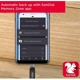SanDisk ULTRA DUAL DRIVE GO USB 64GB PENDRIVE 64 GB OTG Drive Compatible with Desktop Computer, Tablet, Mobile, Audio Player, Gaming Console, Netbook USB 3.1 Metal Case image 3