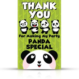 Panda Theme Thank You for Makin Party Panda Special Tag for Birthday,Thanksgivin Invitation Card-25