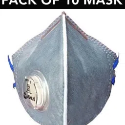 Mask With Adjustable Nose Clip ISI Certified Mask Universal Size Mask Multi Layer High Quality Premium Mask Protective Fabric Reusable Face Mask For Men Women Kids Mask Anti Pollution Mask Anti Virus Mask With Adjustable Head Loop Ear Loop Mask Made in India Mask Pack of 10 Mask Washable Mask Grey Fabric Mask Reusable, Washable-29