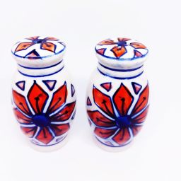 Ceramic Hand Painted Salt & Pepper Dispenser Set Sugar Sprinkler 50 gm-picture-42