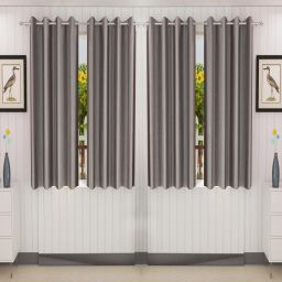 152.4 cm (5 ft) Polyester Semi Transparent Window Curtain (Pack Of 4)-image-71