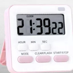 Digital White Clock-4