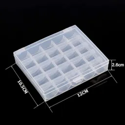 syga White Transparent Bobbin Storage Box Bobbin Case image 5