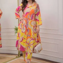 nama Women Viscose Rayon Kurta Palazzo Set-picture-14