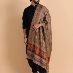 Tweedle Acrylic Woven Men Shawl-image-24